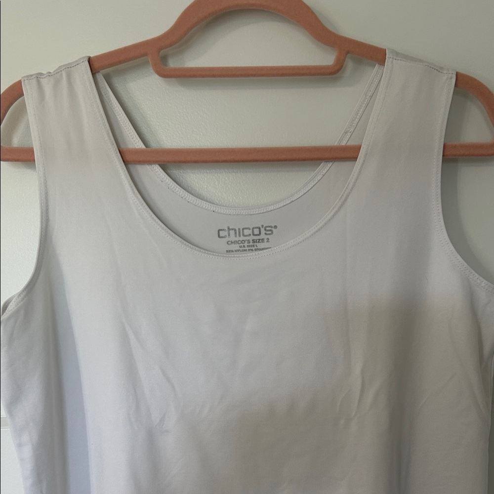 Chico's Classic White Tank Top - Picture 2 of 7